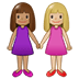 👩🏽‍🤝‍👩🏼 women holding hands: medium skin tone, medium-light skin tone display on Samsung